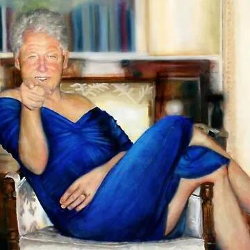 Bill Clinton in blue dress